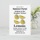 Citroenen Fruit Kijkend naar de helderdere gele ci Kaart (Staand voorkant)