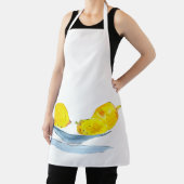 Citroenen geel fruit waterverf schort (Insitu)