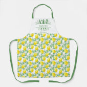 Citroenen geel keukengerei schort (Voorkant)