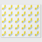 Citroenen geel waterverf kunst cadeaupapier (Vlak)