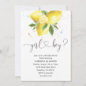 Citroenen Geslacht Onthullen Partij Kaart (Voorkant)