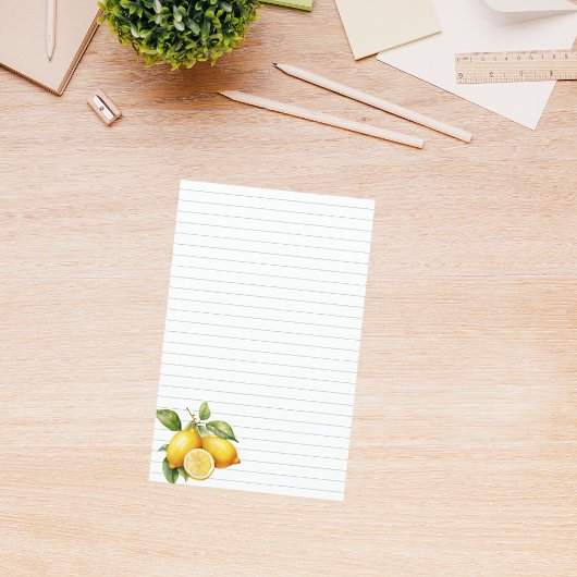 Citroenen gevoerd kookboek pagina mini multomap in