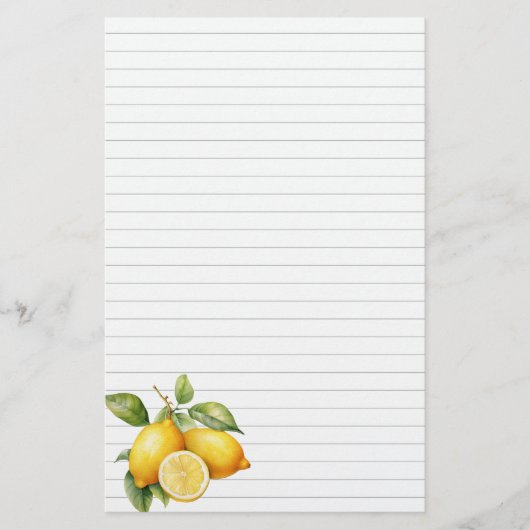 Citroenen gevoerd kookboek pagina mini multomap in (Voorkant)