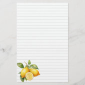 Citroenen gevoerd kookboek pagina mini multomap in (Achterkant)