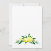 Citroenen groen bloesem brunch & bubbels kaart (Achterkant)