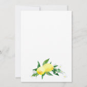 Citroenen groen bloesem paar douche kaart (Achterkant)