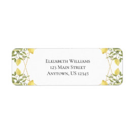 Citroenen groen retouradres etiket