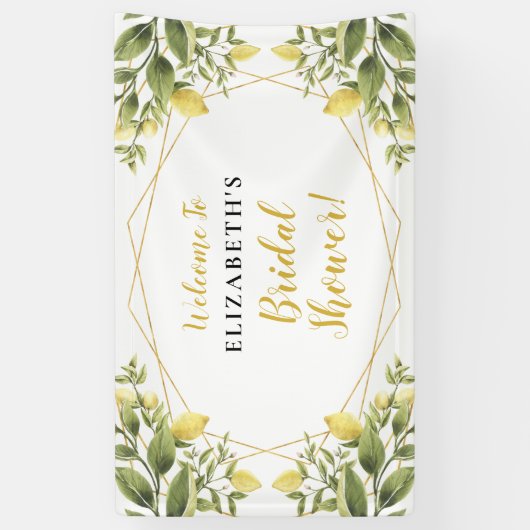 Citroenen groen Vrijgezellenfeest Spandoek (Verticaal)