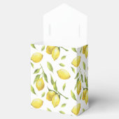 Citroenen & Groen Waterverf Cadeaubruiloft Bedankdoosjes (Geopend)