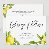 Citroenen Groene Achtergrond Uitgesteld Wijzigen Kaart (Voorkant / Achterkant)