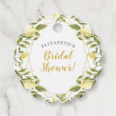 Citroenen Groene Bruiloftsdiner Bedankjes Labels (Voorkant)