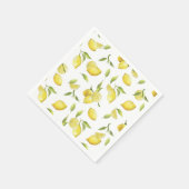 Citroenen & Groene PARTY Papier Servet (Hoek)