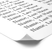 Citroenen & Groene planten 12 Tafels Trouw ZITPLAA Poster (Hoek)