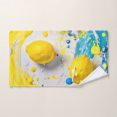 Citroenen in een Splash Bad Handdoek (Handdoek)