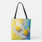 Citroenen in een Splash Tote Bag (Achterkant)