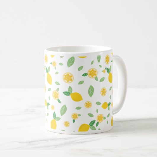 Citroenen in het T-shirt! Koffiemok (Voorkant rechts)