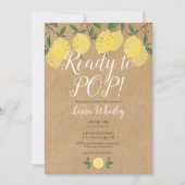 Citroenen klaar om te SPATTEN Baby Shower Rustiek Kaart (Voorkant)