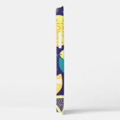 Citroenen kruidnagel: donkerblauw helder patroon Case-Mate iPhone case (Achterkant / Rechts)