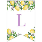 citroenen lavendel citrus bruiloft douche partij vlaggetjes (Tweede vlag)