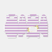 Citroenen Lavendel Paarse Strepen Trouwdouche Bedankdoosjes (Uitgevouwen)