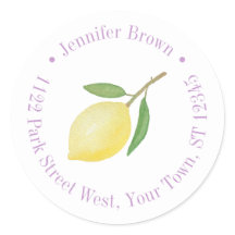 Citroenen Lavendel Trouwfeest Retouradres