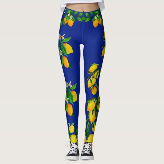 Citroenen Leggings (Voorkant)