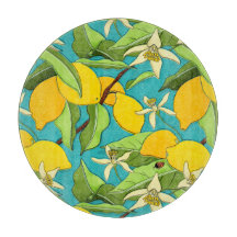 Citroenen, lieveheersbeestjes, bloesems op Blauwgr