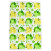 Citroenen limoen| citroenplakken, zonnige limoen medium cadeauzakje (Achterkant)