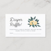 Citroenen luier loterij kaart visitekaartje (Voorkant)