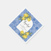 Citroenen & Mediterraan tegel Zei ja douche Servet (Hoek)