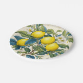 Citroenen Mediterraan Zomer Citrus Papieren Bordje (Gekanteld)