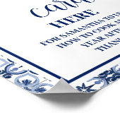 Citroenen Mediterraans Leave Recept Kaart Douchebo Poster (Hoek)