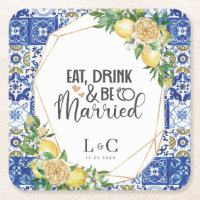 Citroenen Meditterane Mozaïek Tegel Huwelijksrepet