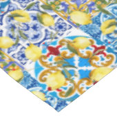 Citroenen, Middellandse Zee,majolica,Italiaanse te Tafelkleed (Gekanteld)