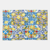 Citroenen, Middellandse Zee,majolica,Italiaanse te Theedoek (Horizontaal)