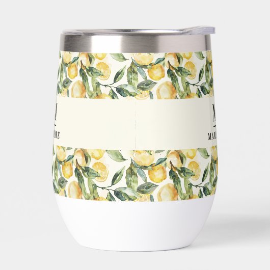 Citroenen monogram initialen naam (Links)