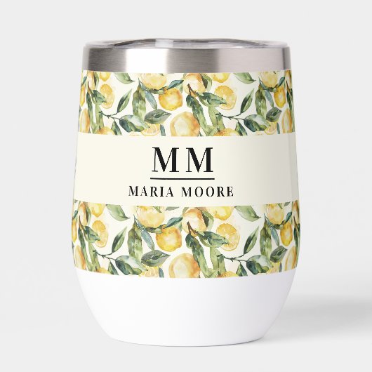 Citroenen monogram initialen naam (Achterkant)