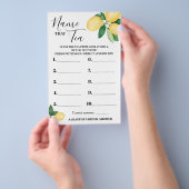 Citroenen Naam dat Thee Vrijgezellenfeest Game Kaa Flyer (Hand)