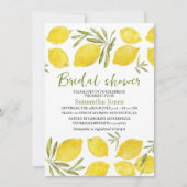 Citroenen Olijftak Geel Rustiek Vrijgezellenfeest Kaart (Voorkant)