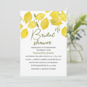 Citroenen Olijftak Geel Rustiek Vrijgezellenfeest Kaart (Staand voorkant)