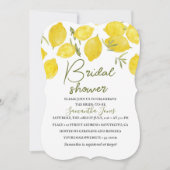 Citroenen Olijftak Geel Rustiek Vrijgezellenfeest Kaart (Voorkant)