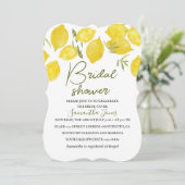 Citroenen Olijftak Geel Rustiek Vrijgezellenfeest Kaart (Staand voorkant)