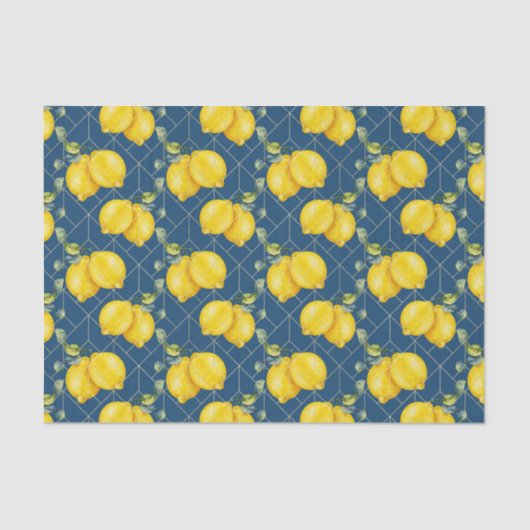 Citroenen (ontwerp 42 geel/Sinaasappel serie) Tissuepapier (Voorkant)