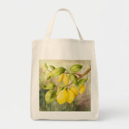 Citroenen op een tak schilderij tote bag