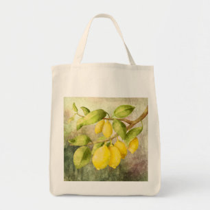 Citroenen op een tak schilderij tote bag