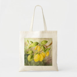 Citroenen op een tak schilderij tote bag