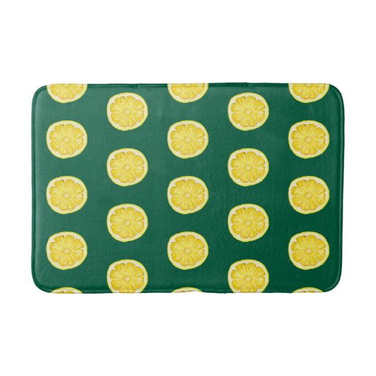 Citroenen op groen badmat (Voorkant)