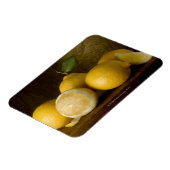 citroenen op hout magneet (Linkerzijde)