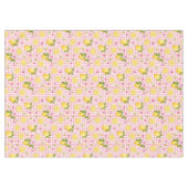 Citroenen op roze Gingham Tafelkleed (Voorkant (Horizontaal))