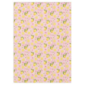 Citroenen op roze Gingham Tafelkleed (Voorkant)